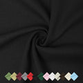 Linen Fabric | Natural Linen Cloth | Embroidery, Sewing | Soft, Breathable | 59" Wide | 50% Linen, 50% Rayon | Hemp, Jute, Needlework, Lining(1Y, Black) - color: Black, size: 1 Yard
