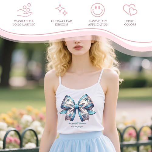 20 Pcs Bows Princess Bows DTF Transfers Ready to Press - style: Princess Bow