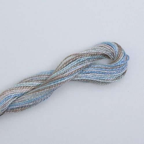 KCS 162 Yards(150 Meters) Mercerized Pearl Cotton Crochet Needlepoint Thread,Size 5,6 skeins,4017 - color: 4017