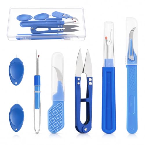 7 PCS Seam Rippers for Sewing, Thread Remover Tool with Storage Case