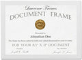 Lawrence Frames White Wood Certificate Picture Frame, Gallery Collection, 8-1/2 by 11-Inch - color: White, size: 8.5X11