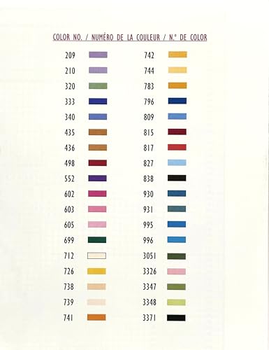 DMC 117F25-PC36 Embroidery Popular Colors Floss Pack, Colors may vary, 8.7-Yard, 36/Pack - color: Colors may vary, size: 8.7-Yards