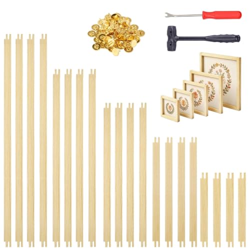 LINBLIF 20 Pcs Needlepoint Frame Stretcher Bars for Needlework - color: 6”8”12”14”16”Set