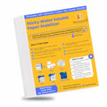 New brothread 12PCS 8.5"x11" Sticky Water Soluble Embroidery Stabilizer - size: 12P