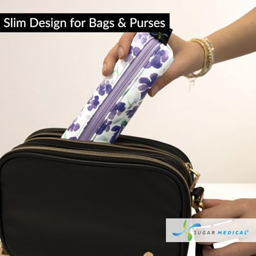 Sugar Medical MedMate GLP-1 & Insulin Pen Travel Case for 2 Pens - color: Tessa Floral
