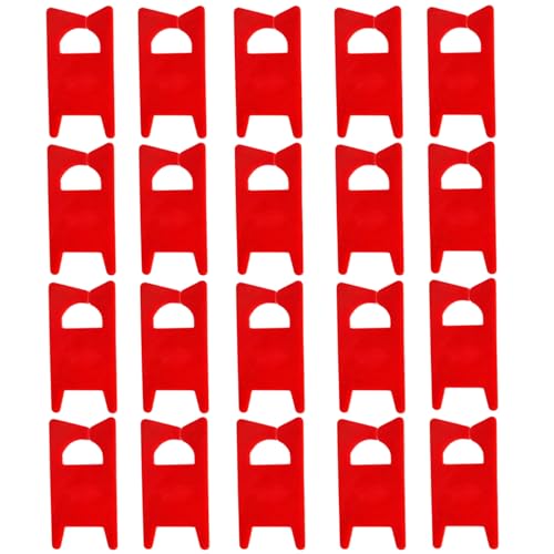SagaSave 20PCS Yarn Bobbins Set Plastic Spool Thread Knitting Sewing Crochet Weave Winder Tool Cross Stitch Bobbin Organizer Thread Holder DIY Sewing Storage for Knitting (Red, Large) - color: Red, size: 20pcs,Large
