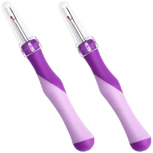2 Pcs Seam Ripper for Sewing Stitch Remover Tool Needle Thread Cutter Hand Sewing Essentials Knitting Supplies Cross Stitching Embroidery Accessories