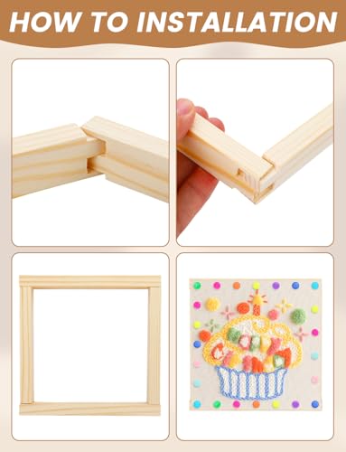 12 Pcs Needlepoint Stretcher Bars 3 Sizes for Needlework - color: 12pcs-l