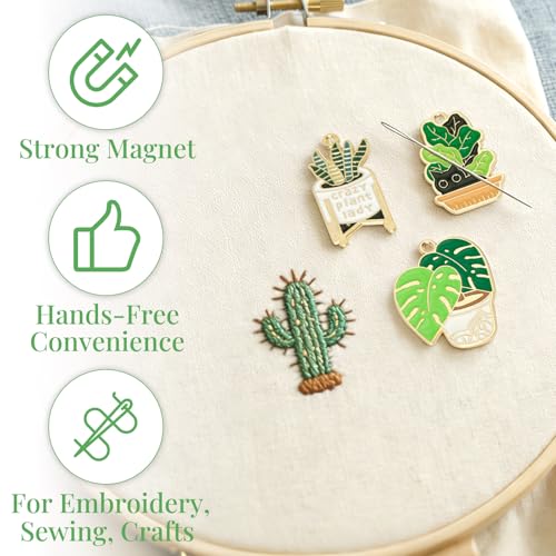 WUSUTE 3 Pack Needle Minders for Cross Stitch