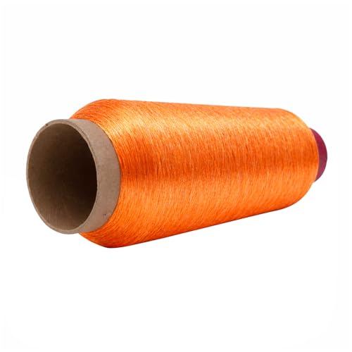 Mandala Crafts Metallic Orange Embroidery Floss for Sewing, 3281 Yard Spool - color: Orange, size: 3000M 3281 Yard