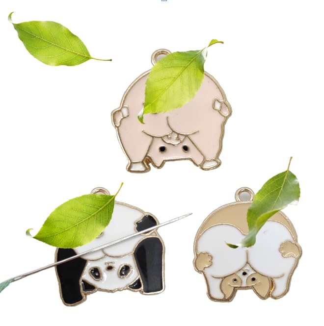Panda Piggy Shiba Inu (3 Pieces) Needle Minder Magnetic Needle Keeper for Cross Stitch Embroidery Sewing Needle and Pin Holders