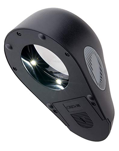 Carson LumiLoupe Ultra 5x LED Lighted Stand Loupe Magnifier with 3 Brightness Settings (LL-88)