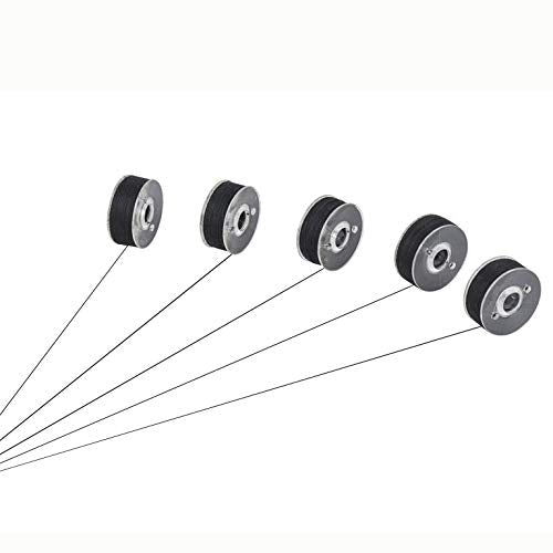 Simthread 144pcs Size L SA155 90WT Prewound Bobbin Thread - Black - color: 90wt 144Black