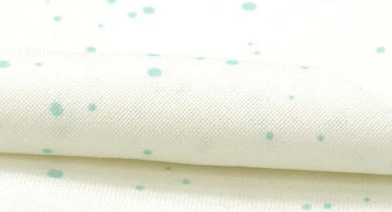 Wizardi Murano Splash 32 Count Antique White Mint Splash 3984/1299. Needlework Canvas, Cross-Stitch Fabric, Embroidery Cloth, Needlepoint Canvas. 52% Cotton and 48% Viscose. Precut Zweigart - color: Antique White Mint Splash