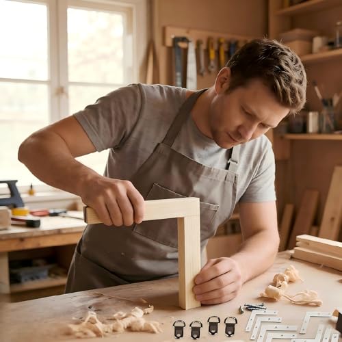 12Pcs Wooden Needlepoint Stretcher Bars for Embroidery Canvas Art Crafts