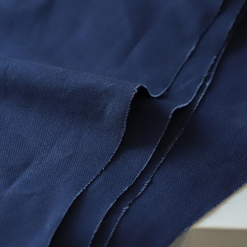 Simple&Opulence 100% Cotton Canvas Fabric 10oz. 59 Inch by the Yard, Nature Duck Fabric Textile Medium Weight for Painting, Sewing, Crafts, Embroidery, Bag, Handmade Home Decor(1 Yard, Navy) - color: Navy, size: 1 Yard