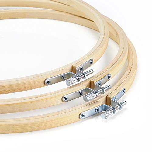 Caydo 3 Pack 12 Inch Embroidery Hoop, Large Cross Stitch Hoop - style: 12 INCH