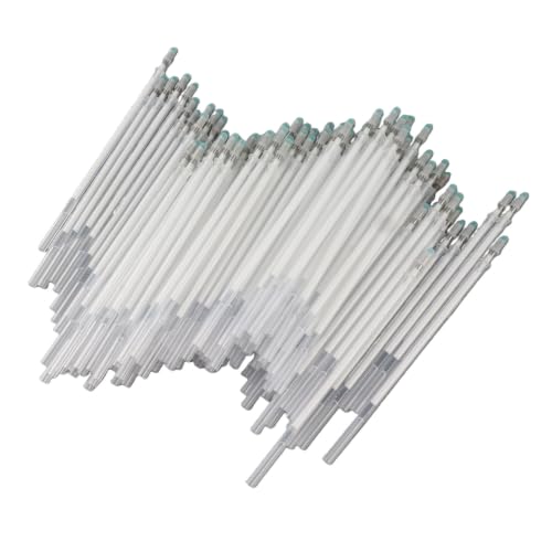 100Pcs Fabric Marking Refills, White, High Temperature Disappearing Refill Heat Erasable Marker for Dressmaking DIY Sewing