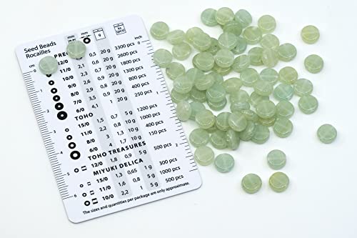 0.88oz (ab. 70pcs) Flat Round Coin 1-Hole Glass Beads, 0.31 inch (8mm), Czech Republic, Dirty Green - Glow in the Dark Bright Blue - color: Coin, Green - Glow Blue