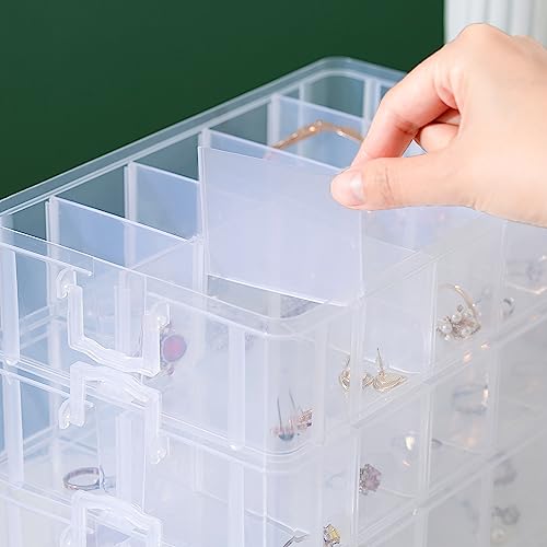 Gagee 3-Tier Craft Storage Organizer, Clear - color: Clear, size: 3