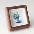 4X4 Wooden Picture Frame with 3x3 Mat, 4x4 Sqaure Picture Frame with Glass For Desktop Display - size: 4x4
