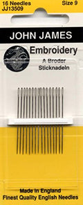 Colonial Needle John James Embroidery/Crewel Needles, Size 9