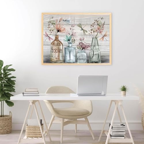 Stamped Cross Stitch Kits for Adults Beginner, Flower Dimensions Needlepoint Art Crafts Embroidery Kits for Adults Beginners 15.7x11.8 inches - color: D062