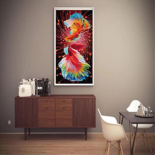 ITSTITCH Stamped Cross Stitch Kits for Beginners Full Range of Cross Stitching Preprinted Pattern for Kids or Adults, 11CT DIY Embroidery Needlepoint Starter Kits-Phantom Red Dragon ，15.4×28 inch - color: Phantom Red Dragon ，15.4×28 inch