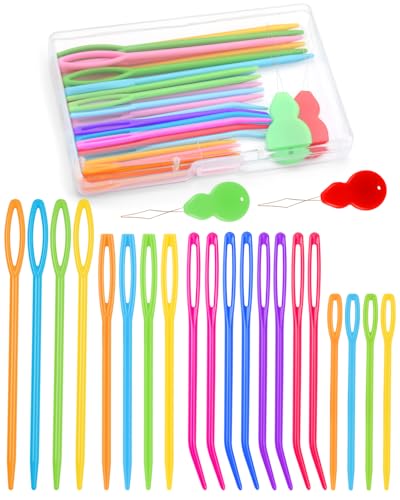 Bupete 25 PCS Yarn Needles, Tapestry Needle Darning Needles for Yarn - color: Colorful 25 Pieces