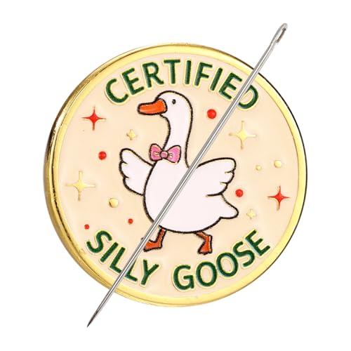 Silly Goose Magnet Needle Minder, Funny Cross Magnetic Needleminder Pin Holder Keeper for Sewing Embroidery Needlework Gift Accessories