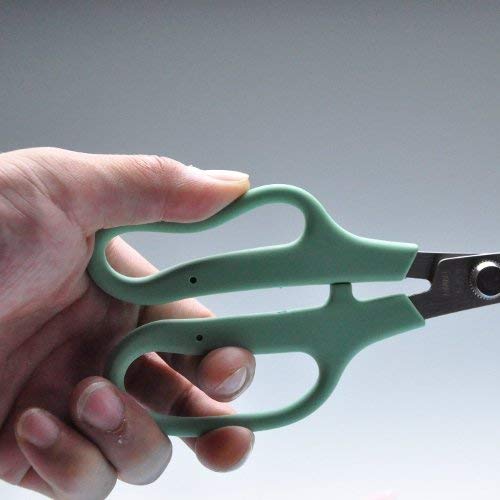 CANARY Japanese Craft Scissors with Wire Cutter 6.8", Soft Grip Handle, Sharp Japanese Stainless Steel Blade, Made in JAPAN, Green - size: Craft (Soft Grip)