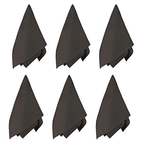 DG Collections 100% Cotton Flour Sack Towels – 12 Pack, 27x27 Inches, Grey, Lint-Free, Pre-Washed, Hemmed Edges – Reusable Kitchen Towels for Cleaning, Embroidery, Printing & Crafts - Grey - color: Grey, size: Set of 12 (27x27 inches)