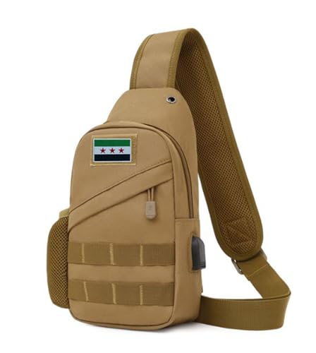Uijokdef 2 PCS Syria Flag Patches Hook and Loop Fastener Embroidered Tactical Military National Syria Patch - color: Syria