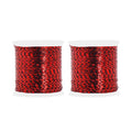 Mandala Crafts Metallic Red Embroidery Floss for Sewing, 218 Yard Spool - color: Red, size: 200M 218 Yards