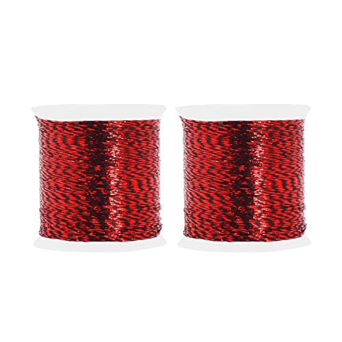 Mandala Crafts Metallic Red Embroidery Floss for Sewing, 218 Yard Spool - color: Red, size: 200M 218 Yards