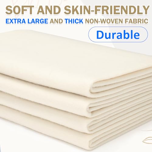 XSEINO Ivory Felt Fabric 180" X 36 "(5 Square Yards), 1.4 mm Thick Soft Felt Fabric Sheet for Crafts, White Series Colors Soft Nonwoven Fabric, Fit for Decoration, Sewing, DIY Crafts - color: Ivory, size: 5 yard pre cut
