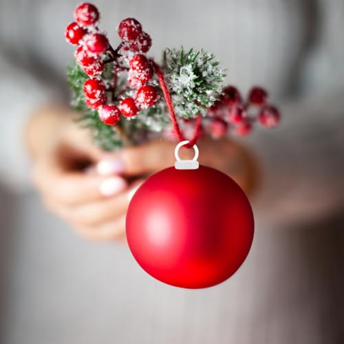 Christmas Foam Ornaments Hanger Caps: 100pcs Foam Ball Snap Locking String String Precut Hanging Ropes Precut Hanging Ropes Fasteners for Christmas Tree Ornament Supply