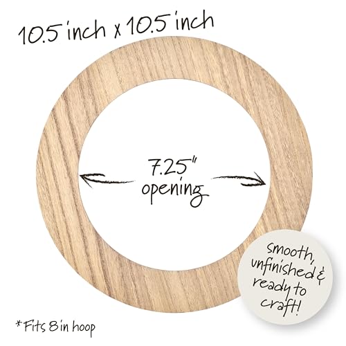 Bucilla, Embroidery Hoop Circle Frame, Fits 8" Embroidery Hoop - size: 8", style: Circle