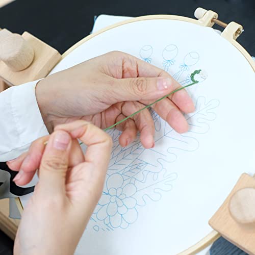 HAND U JOURNEY Embroidery Stitch Kit, 28 Stitches, 2 Plant & Home Themes - color: Basic kit-01