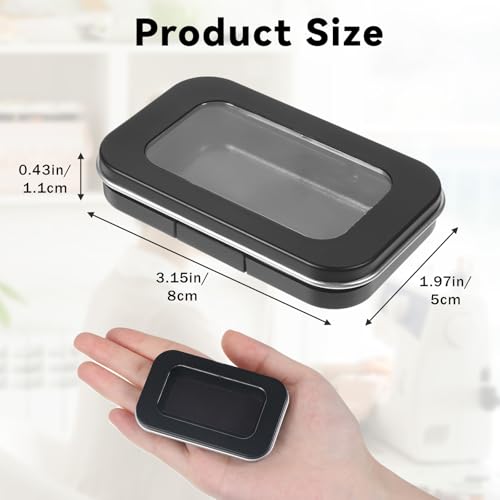 2 Pcs Sewing Pin Storage Case Magnetic Needle Holder Case with Clear Lid Needle Keeper Organizer Box for Quilting Craft Paper