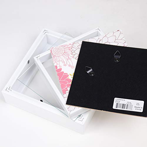Lawrence Frames 785255 Shadow Box Frame, 5x5, White - color: White, size: 5 x 5 inches
