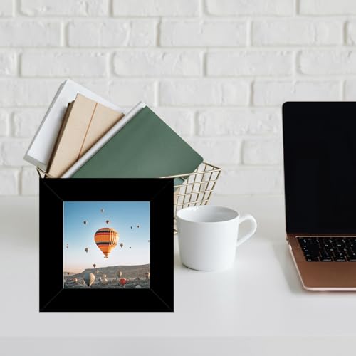 JCJMY 3x3 Picture Frame Black for Tabletop, 3 x 3 Square Photo Frame with Shatter Resistant Plexiglass, Sturdy 3 by 3 Poster Frame, Black - color: Black, size: 3x3 inch