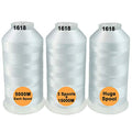 New brothread Huge Spools Embroidery Machine Thread -3xWhite - color: 3xWHITE