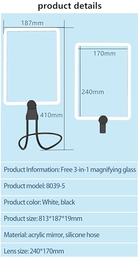 10X Large Rechargeable Magnifying Glass