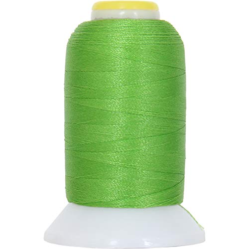 ThreadArt 60wt Embroidery Bobbin Thread, 1000M, Lime Green - color: Lime Green