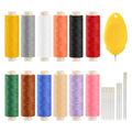 12 Color Sewing Thread Kit, All Purpose Thread Polyester, 400 Yards Each