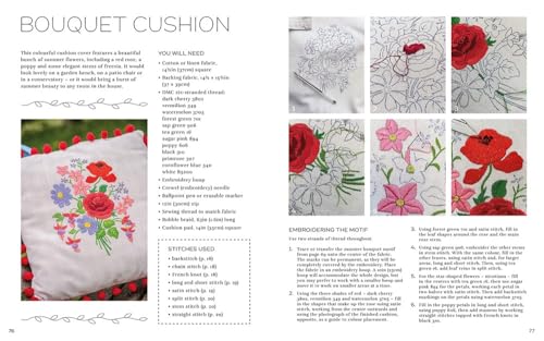 Flower Embroidery: Over 100 Floral Motifs and Projects to Create