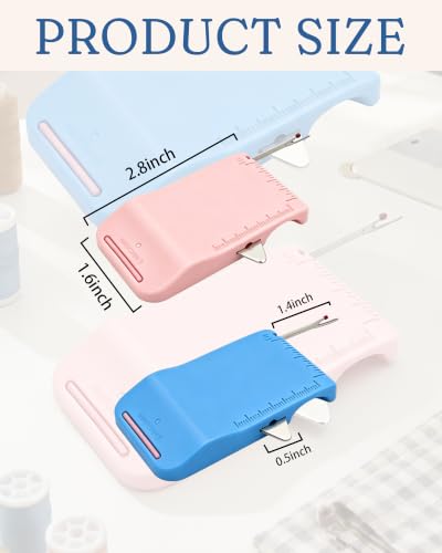 Magnetic Seam Guide with Scale & Seam Ripper for Sewing Machine(Pink) - color: Pink