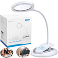 eSynic Desktop Magnifying Glass with 15 LED Lights-800mAh Rechargeable