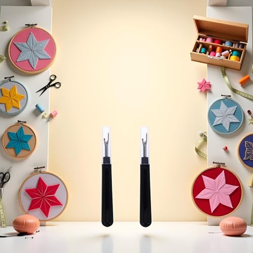 2Pcs Thread Remover, Stitch Unpickers Seam Remover Set Sewing Crafting and Removing Embroidery Hems and Seams DIY Cross-Stitch Accessories, Seam Rippers Sewing Tools